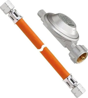 Immagine prodotto di Regolatore di pressione del gas da 50 mbar con tubo flessibile da 1,5 m