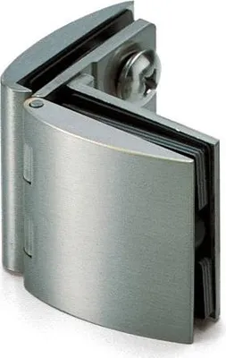 Image de Sugatsune GH-450G-SN Charnière pour porte en verre, encastrée, pour corps en verre, nickel satiné