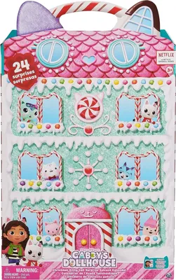 The image shows the front packaging of a Gabby's Dollhouse Christmas Kitty Cat Surprise Advent Calendar.