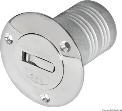 Obrázek produktu pro Palivový nálevkový otvor z chromované mosazi 38 mm, Osculati 20.367.13