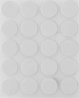 Produktbild von Abdeckkappe selbstklebend, ø13mm, 20 Stück, Kunststoff weiss