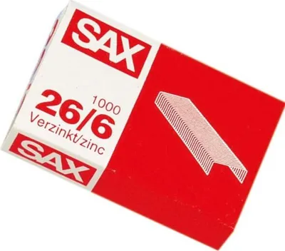 Obrázek produktu pro sax design 1-266-00 1.000 sax design Heftklammern 26/6