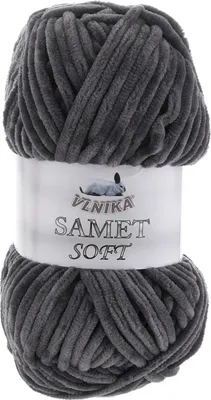 Produktbild von 100g Strickgarn Samet Soft Chenille-Strickgarn Samtwolle flauschig Farbwahl