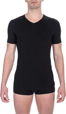 Produktbild von BIKKEMBERGS Herren T-Shirt Kurzarm V-Ausschnitt T-Shirt Stretch-Baumwolle Artikel BKK1UTS02SI, XL, Cotone 95%,Elasthan 5%