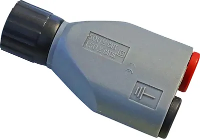 Produktbild von BNC auf 4mm Messadapter, voll isoliert, für Oszilloskope, CAT I 500 V, CAT III 150 V