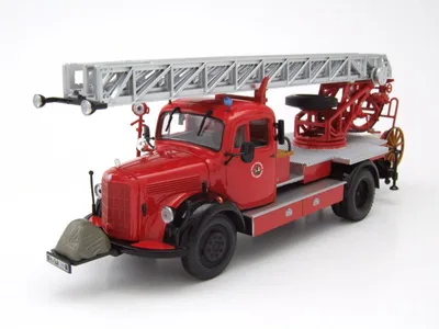 Produktbild von Mercedes L 3500 DL17 Feuerwehr Bensheim 1950 rot Modellauto 1:43 Minichamps