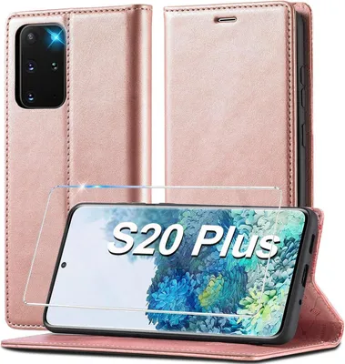 Obrázek produktu pro Pouzdro Samsung Galaxy S20 Plus Kožené peněženkové pouzdro růžové