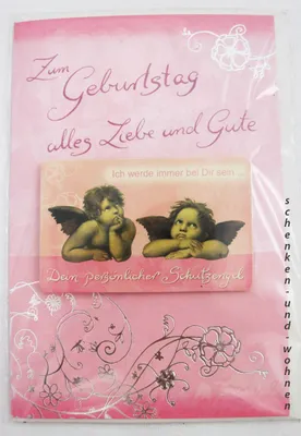 Produktbild von Geburtstagskarte Glückwunschkarte mit Schutzengelmotiv 51-4423