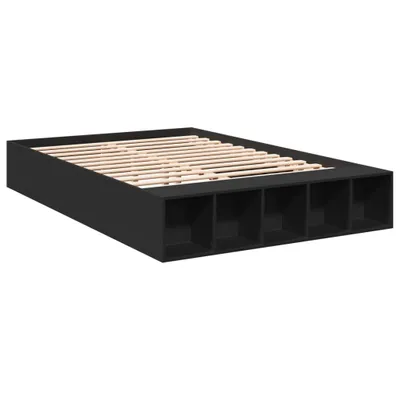 Obrázek produktu pro vidaXL Postelový rošt černý 135x190 cm Dřevěný materiál