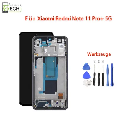Produktbild von Für Xiaomi Redmi Note 11 Pro Plus /+5G LCD (OLED) Display Rahmen 21091116Ug