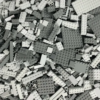 Obrázek produktu pro LEGO® Bricks Special Light Grey Dark Grey Mixed NEW! Množství 100x