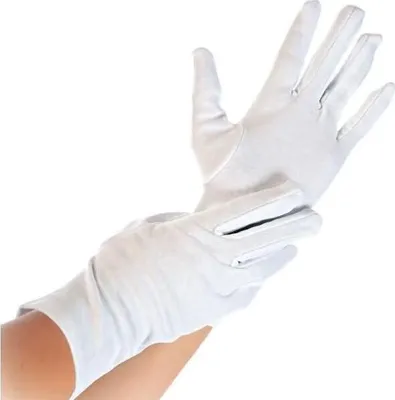 Produktbild von Franz Mensch Hygostar BLANC - Handschuhe - M - Polybaumwolle - weiß Paare (Packung mit 12)