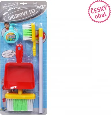 Image de Set de nettoyage avec balai 51 cm - Emballage anglais