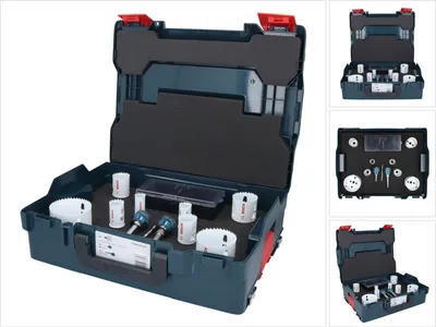 Immagine prodotto di Set di seghe a tazza Bosch BIM Progressor per impianti sanitari, 11 pezzi ( 2608594271 ) 22 / 25 / 30 / 35 / 40 / 51 / 68 / 83 mm