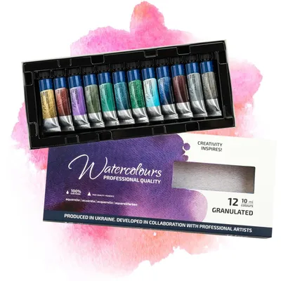 Immagine prodotto di Omgoods - Set di acquerelli per adulti - 12 tubetti da 10 ml