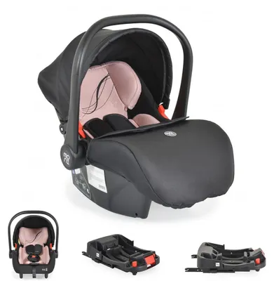Produktbild von Moni Babyschale Multi Set mit Isofixbasis Royal, i-Size (40 - 87cm) Gruppe 0+ rosa