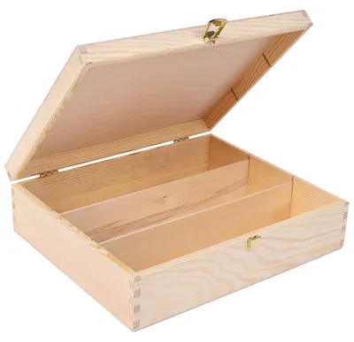 Productafbeelding van Creative Deco Wijn Houten Kist Gewoon, 35.1 x 30 x 10 cm