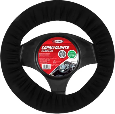 Immagine prodotto di Coprivolante per auto START, estensibile, diametro 37-39 cm, nero, coprivolante universale in poliestere TPR per auto, per materiali atossici