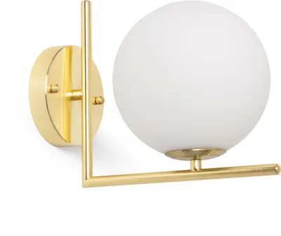 Produktbild von Wandleuchte aus Metall und Glas Moonlight Design Gold