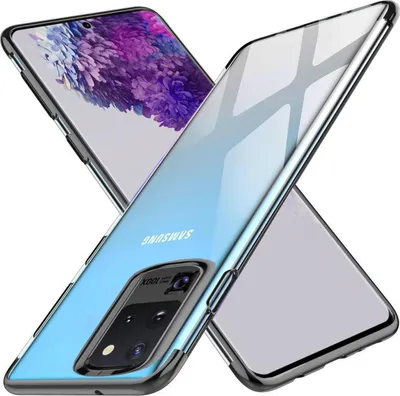 Produktbild von Conie Silikon Schutzhülle für Samsung Galaxy S20 Ultra Tasche Case Cover Bumper Hülle Rand in Schwarz