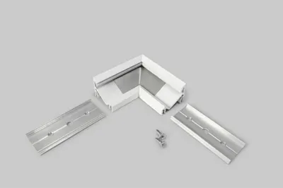 Produktbild von 90° Ecke für Aufbau-Eckprofil 30° Weiß