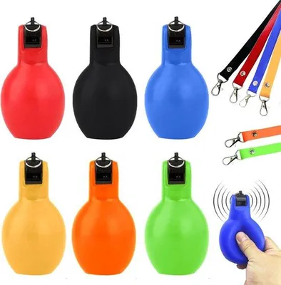 Productafbeelding van 6-pack handfluitjes met koord, sportfluitjes, noodfluitjes en fluitset