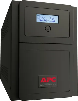 Zdjęcie produktu dla APC Easy UPS SMV, Technologia line-interactive, 1,5 kVA, 1050 W, Sinus, 160 V, 295 V