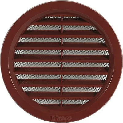 Immagine prodotto di Griglia di ventilazione HACO VM H rotonda con maglia Ø110 mm plastica marrone