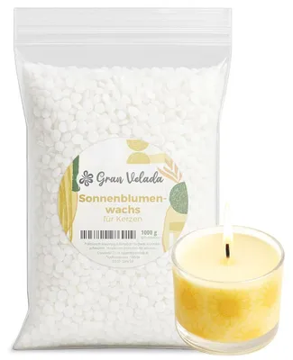 Produktbild von Gran Velada - Sonnenblumenwachs für Kerzen 1 kg