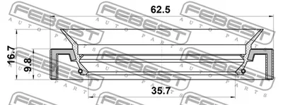 Obrázek produktu pro Febest 95Jas-37621017R