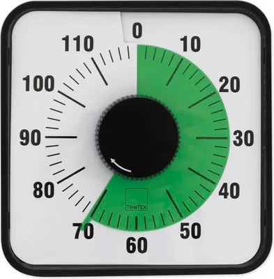 Produktbild von TimeTEX Zeitdauer-Uhr "Automatik" 120 Minuten, magnetisch, 19x19 cm
