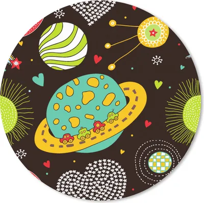 Produktbild von MuchoWow® Mauspad Mousepad Muster - Weltraum - Planeten - Jungen - Kinder - Kinder 40x40 cm - Mousepads - Maus Mat - Pad - Mausunterlage - Schreibtisch Accessoires