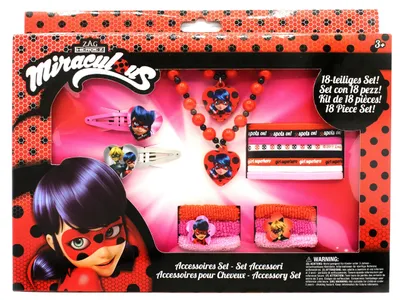 Imagen del producto de Joy Toy 65979, set de accesorios de Miraculous, 18 piezas, en caja de regalo, 28x3x22 cm