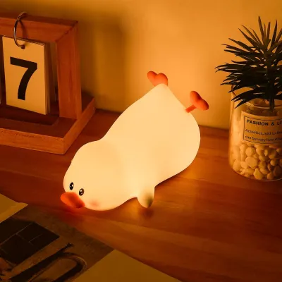 Productafbeelding van Schattig Eendenlamp, Dimbaar, Siliconen Oplaadbaar, 16 Kleuren