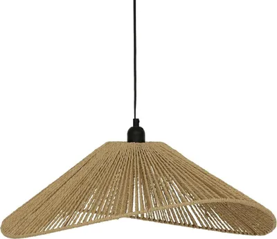 Produktbild von Atmosphera | Hängelampe - Myha - 58 cm - Natur - Boho Stil - Dekorativ und Gemütlich - Pendel Leuchten