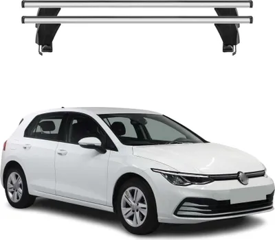 Produktbild von Menabo Dachträger Grundtäger für VW Golf 2019-2025 50kg Aluminium Silber 2 tlg