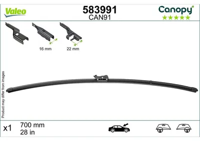 Produktbild von VALEO CANOPY CANOPY Scheibenwischer Wischblatt für VW TOURAN (1T1, 1T2) Rahmenlos 700mm
