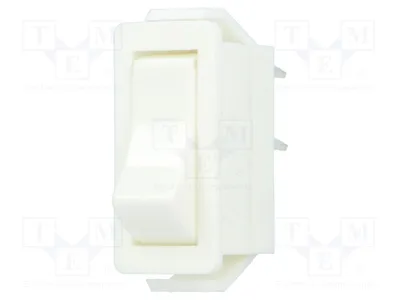 Zdjęcie produktu dla 1 sztuka, biały, przełącznik OFF-ON, pozycja: 2, 16A/250VAC, brakujące elementy. Obudowa: biała, model: C1500VQGWW, wajpa