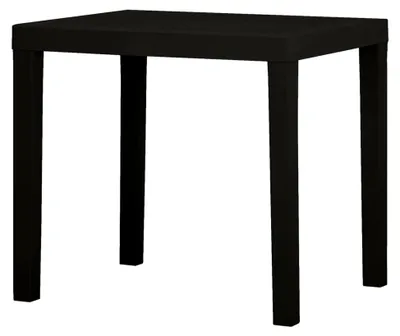 Produktbild von Gartentisch Anthrazit 79x65x72cm Kunststoff für Balkon, Picknick, Hinterhof und Terrasse