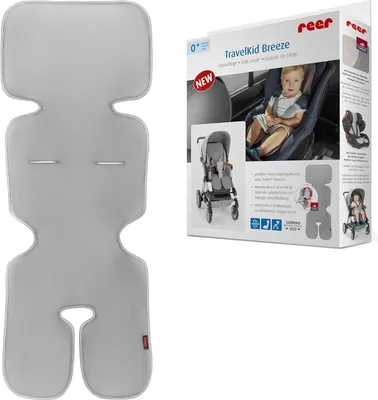 Produktbild von Reer 86131 TravelKid Breeze atmungsaktive Sitzauflage für Kinderwagen, Buggy, Autositz, Fahrradsitz und co