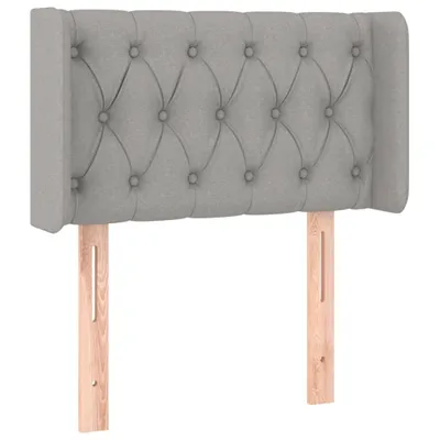 Immagine prodotto di Testiera ad Orecchio Grigio Chiaro 83x16x78/88 cm in Tessuto