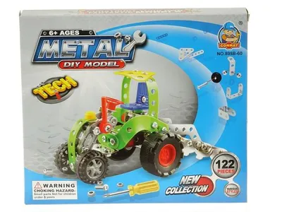 Obrázok produktu pre Konštruktor Kovový 122El, Traktor 545618, Conmay