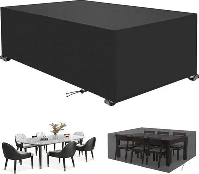 Obrázek produktu pro Kryty na zahradní nábytek – Terrahüte – Ochrana nábytku – Odolné proti oděru, 420D Oxford – 215 x 150 x 90 cm – černé