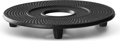 Untersetzer aus Gusseisen, schwarz, 134x134x17 mm, 1 Stück