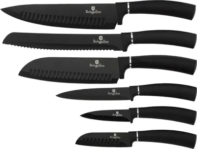 Obrázek produktu pro Sada nožů s antibakteriálním povrchem 6 ks Black Royal Collection BERLINGERHAUS BH-2383