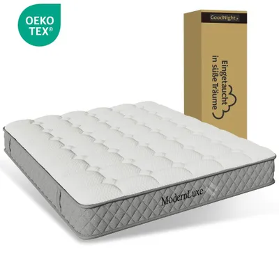 Productafbeelding van Orthopedisch matras, 120x200 cm, 7-zone pocketveringmatras met koudschuim, stevigheid H3 (medium), 20 cm hoog, gecertificeerd volgens