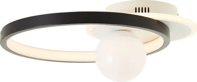 Produktbild von Brilliant Atlanta LED Deckenleuchte 30x35cm 24W Warmweiß Schwarz Weiß Memory Funktion G99619/76