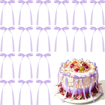 Obrázok produktu pre Ozdobné motúzky na torty (fialové)