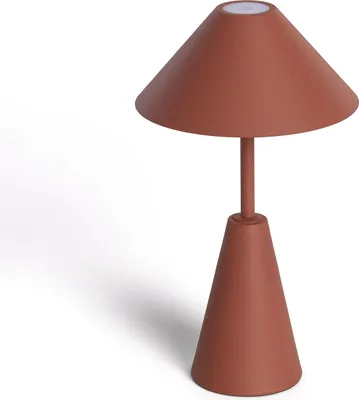 Produktbild von LED Tischlampe Tragbar für Außen Metall mit Batterie USB wiederaufladbar Chamle Braun