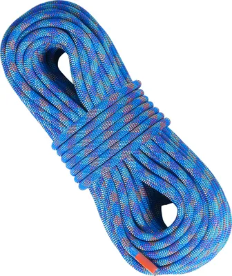 Obrázek produktu pro SucceBuy 10,2 mm 50 m/164 ft dynamické horolezecké lano, modré outdoorové horolezecké lano, pevnost v tahu 25 kN, elastické vlákno s ocelovým hákem. Ideální pro únikové, hasičské a záchranné akce, slaňování.